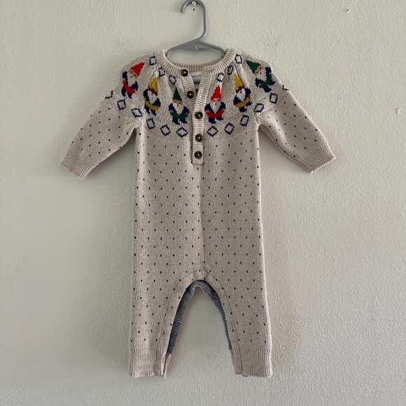 Hanna Andersson Gnome Sweater Romper - Picture 2 of 6